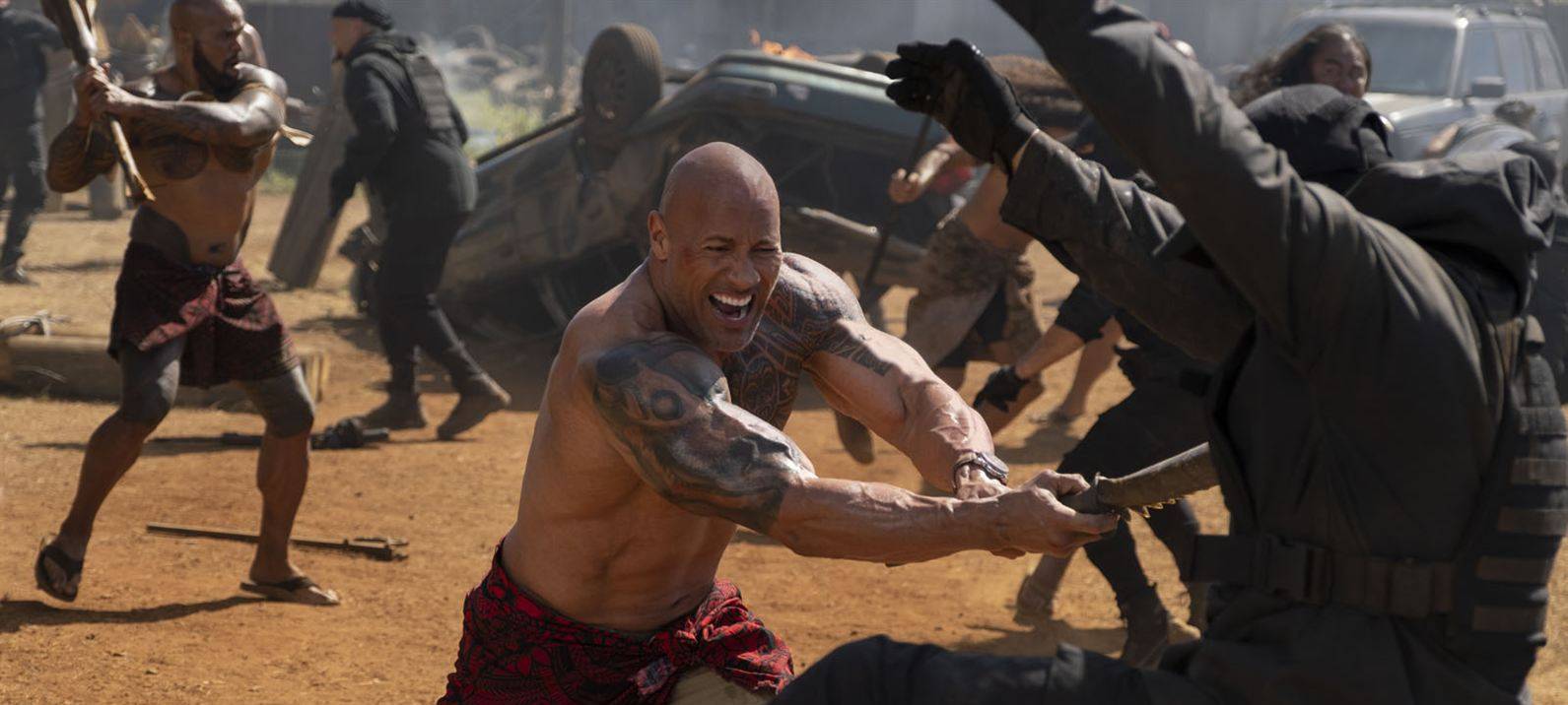 Secret-Service-Agent Luke Hobbs kämpft sich durch.