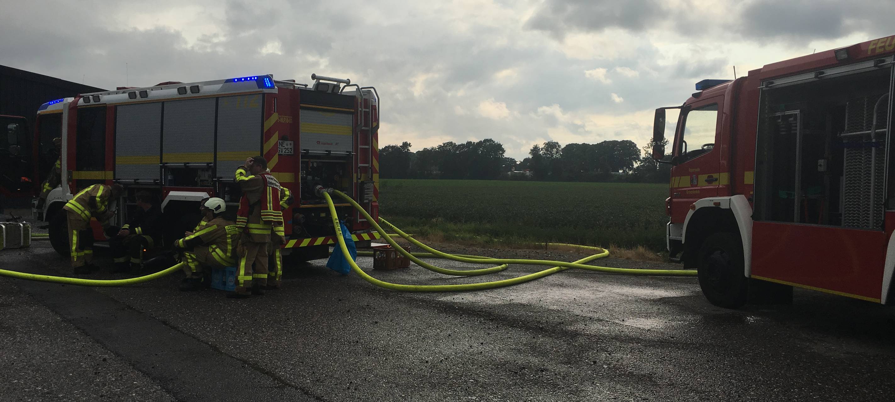 Feuer in Asylbewerber-Unterkunft in Rommerskirchen
