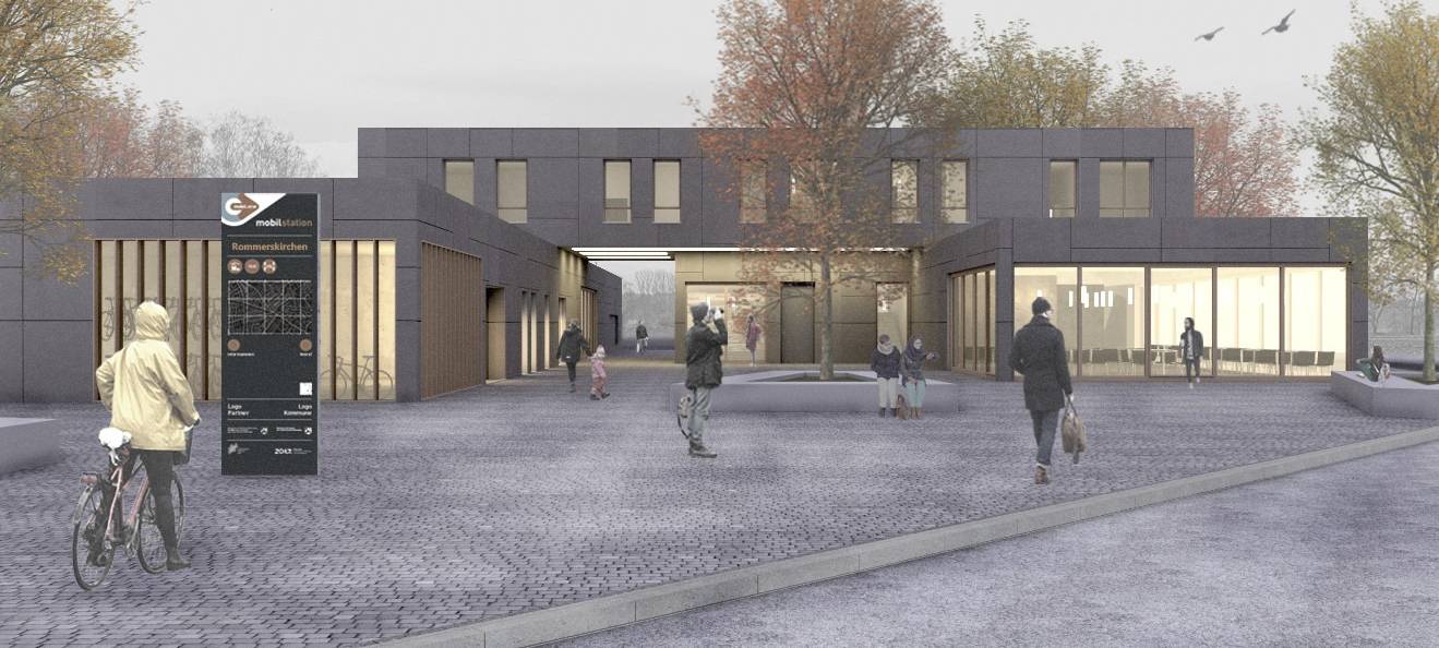 Zwischenstand beim Bau der Mobilstation in Rommerskirchen