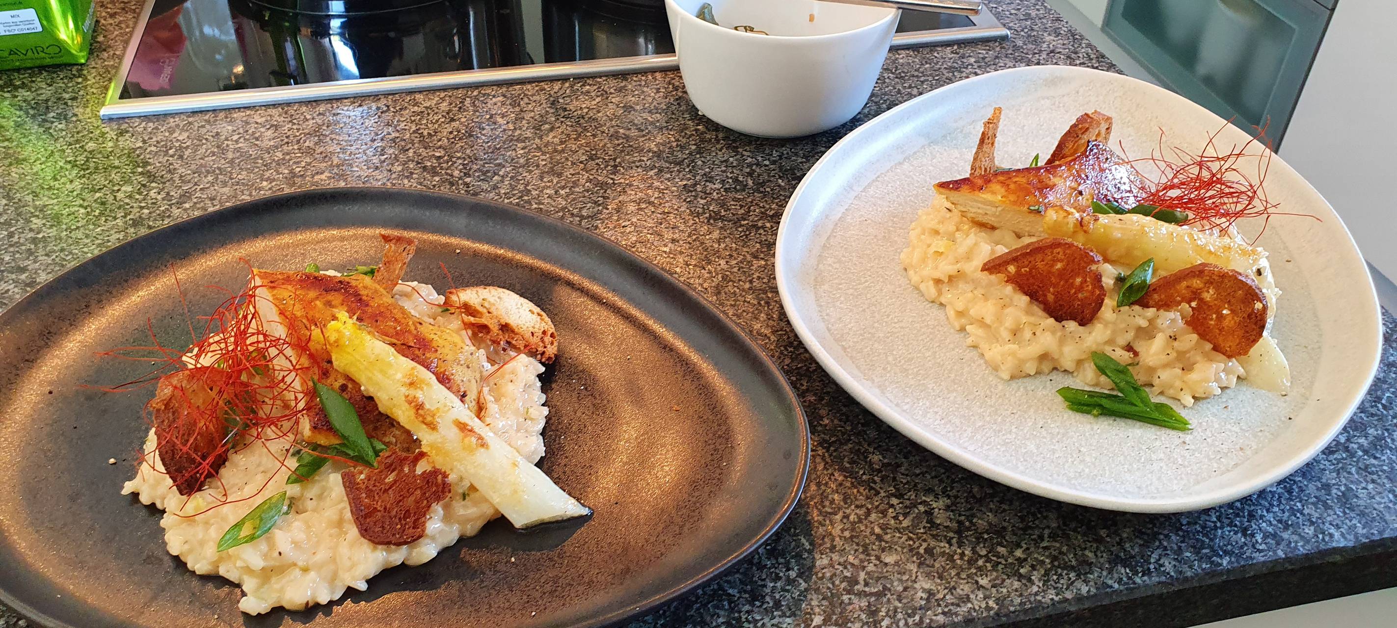 Das Spargelrisotto von Luca Urbschat