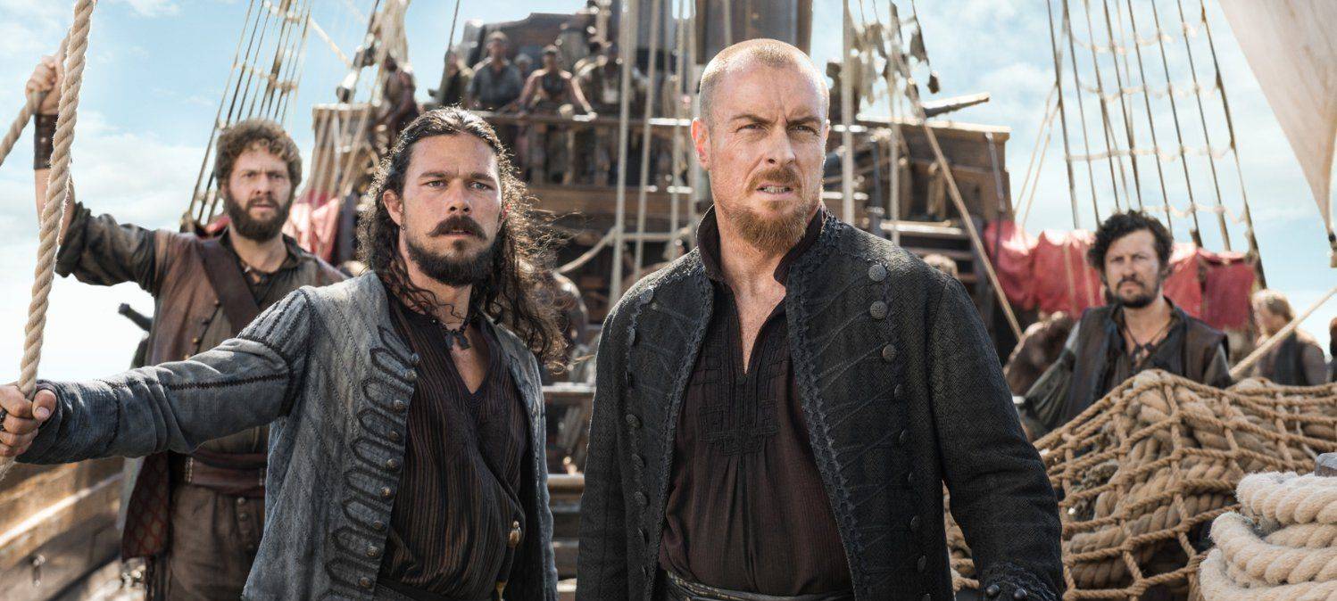 Flint auf seinem Schiff.