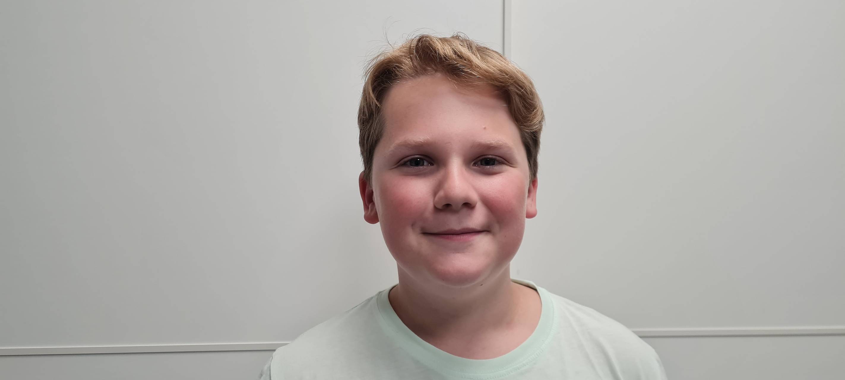 Julius Weckauf bei sich zu Hause in Jüchen-Hochneukirch. Er hat schon in Filmen von Hape Kerkeling, Udo Lindenberg und Otto Waalkes mitgespielt.