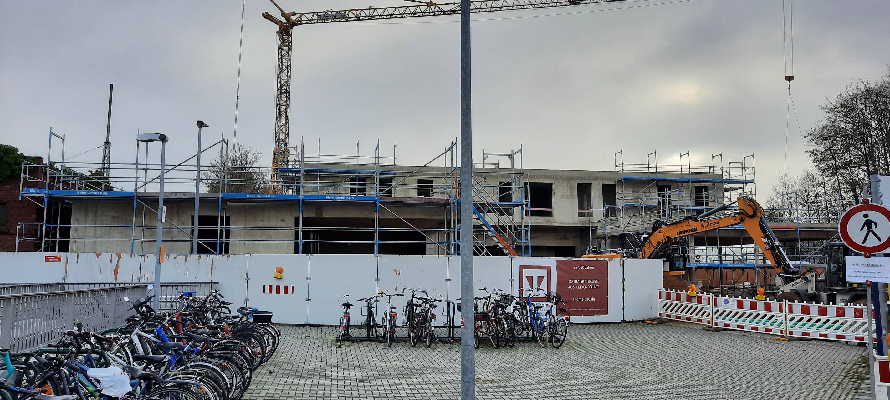 Zwischenstand beim Bau der Mobilstation in Rommerskirchen