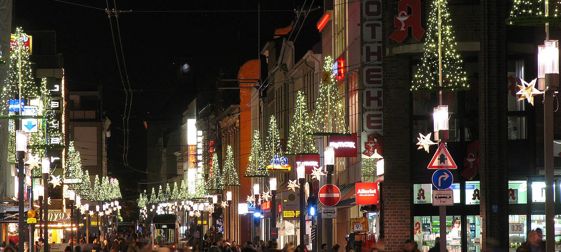 Öffnungszeiten an Weihnachten