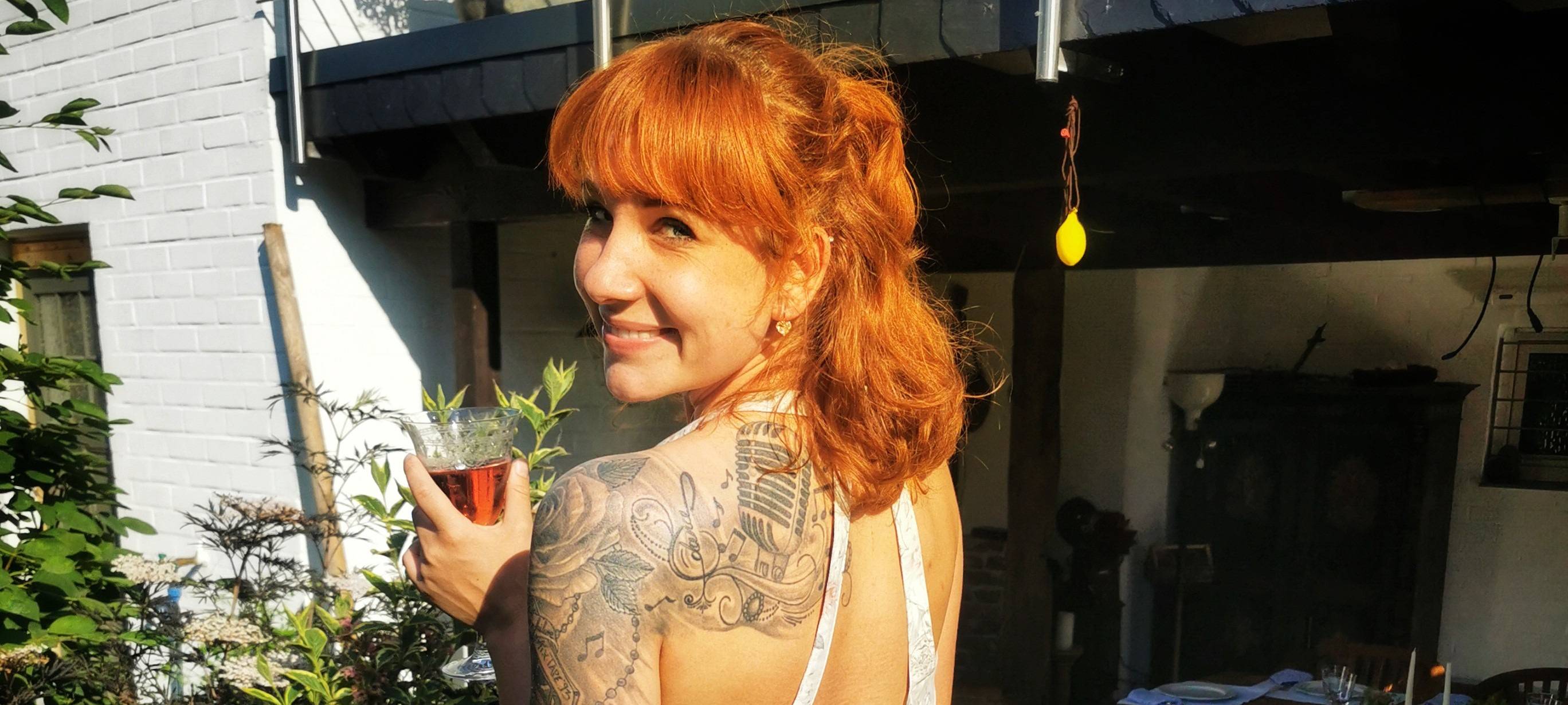 Christin Orsari „OC“ aus Grevenbroich mit "Danke"