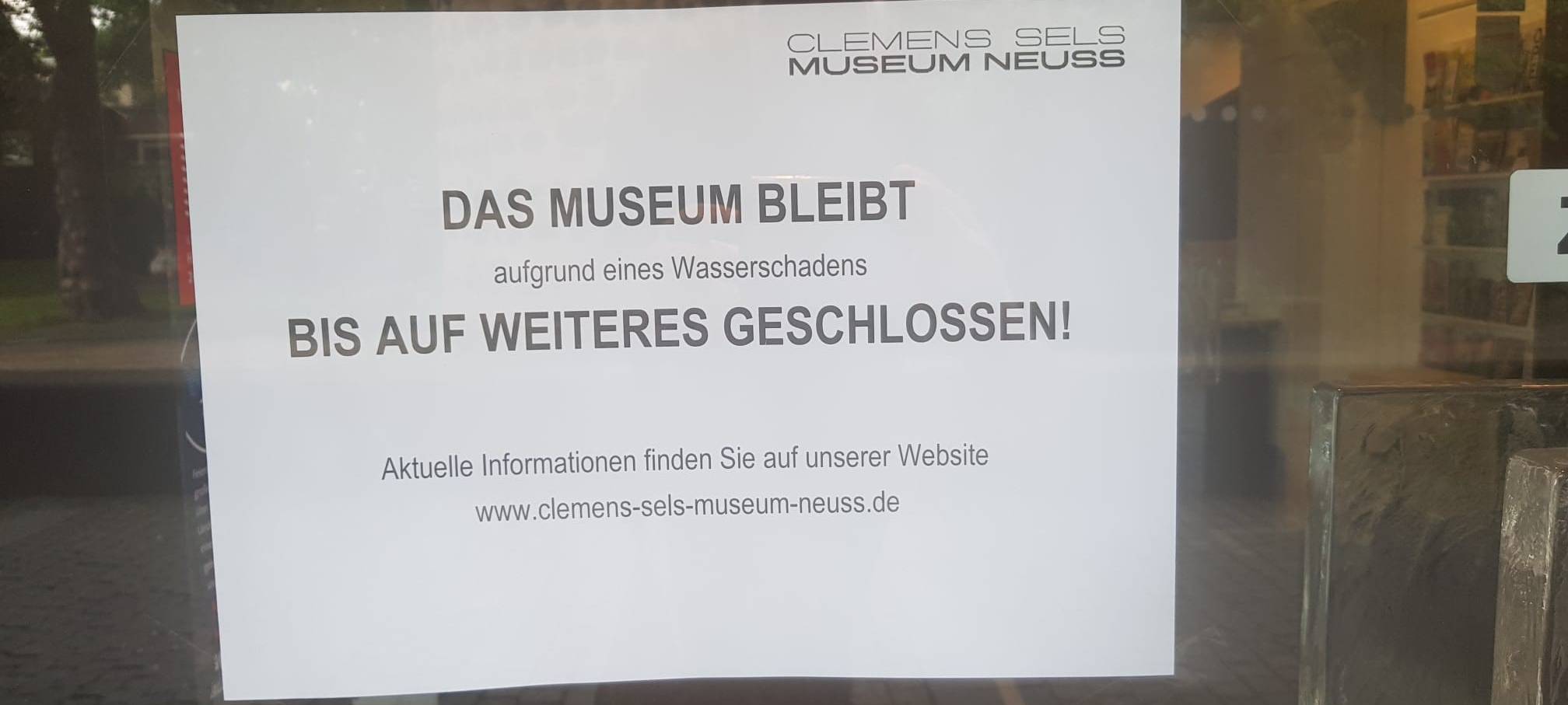 Neusser Clemens-Sels-Museum öffnet nach Wasserschaden wieder