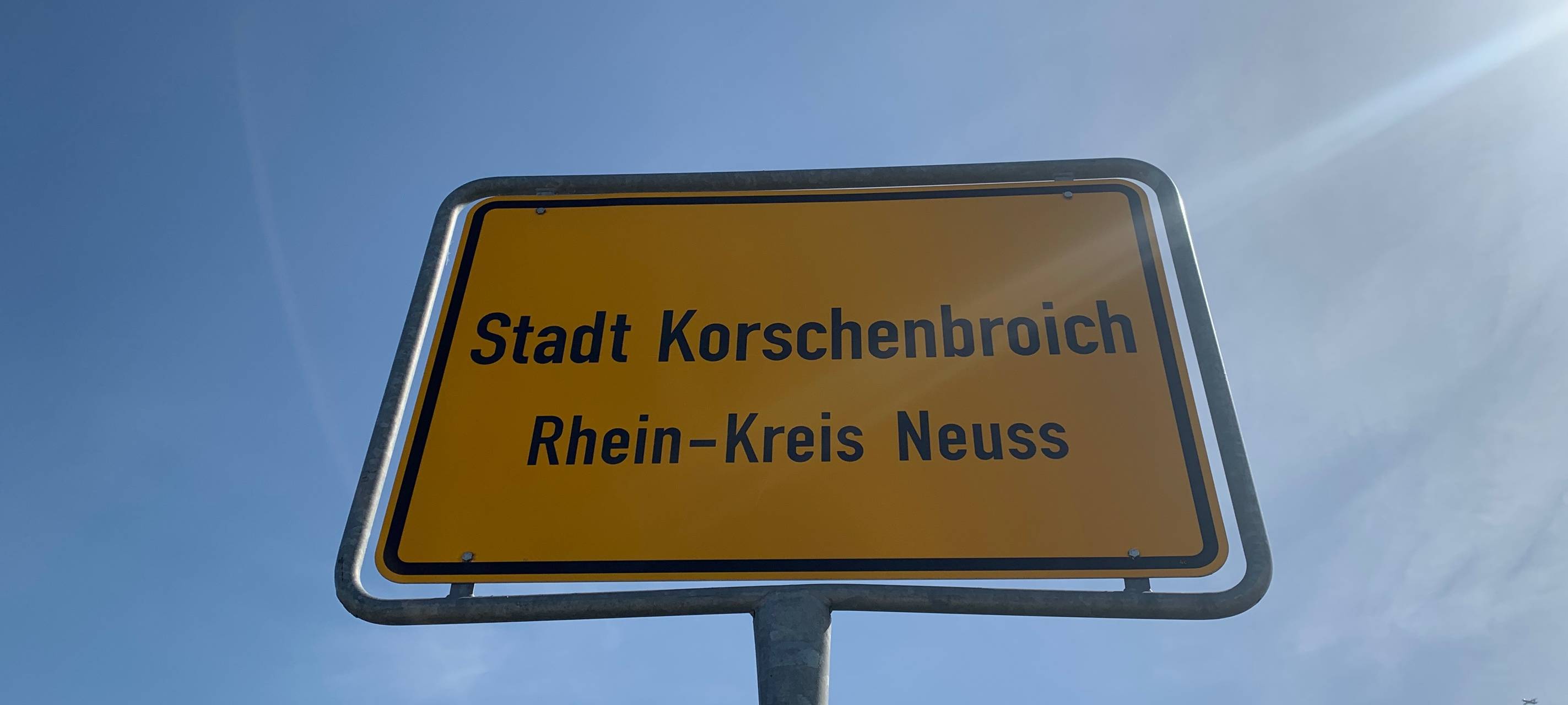 Ortsschild Korschenbroich