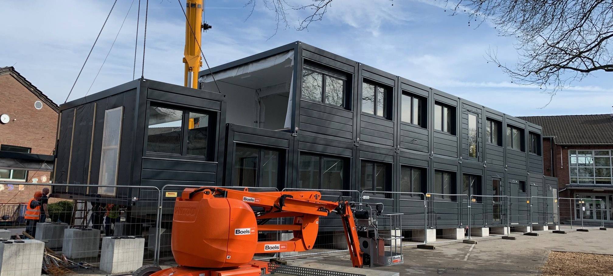 Container-Module für Meerbuscher Grundschule