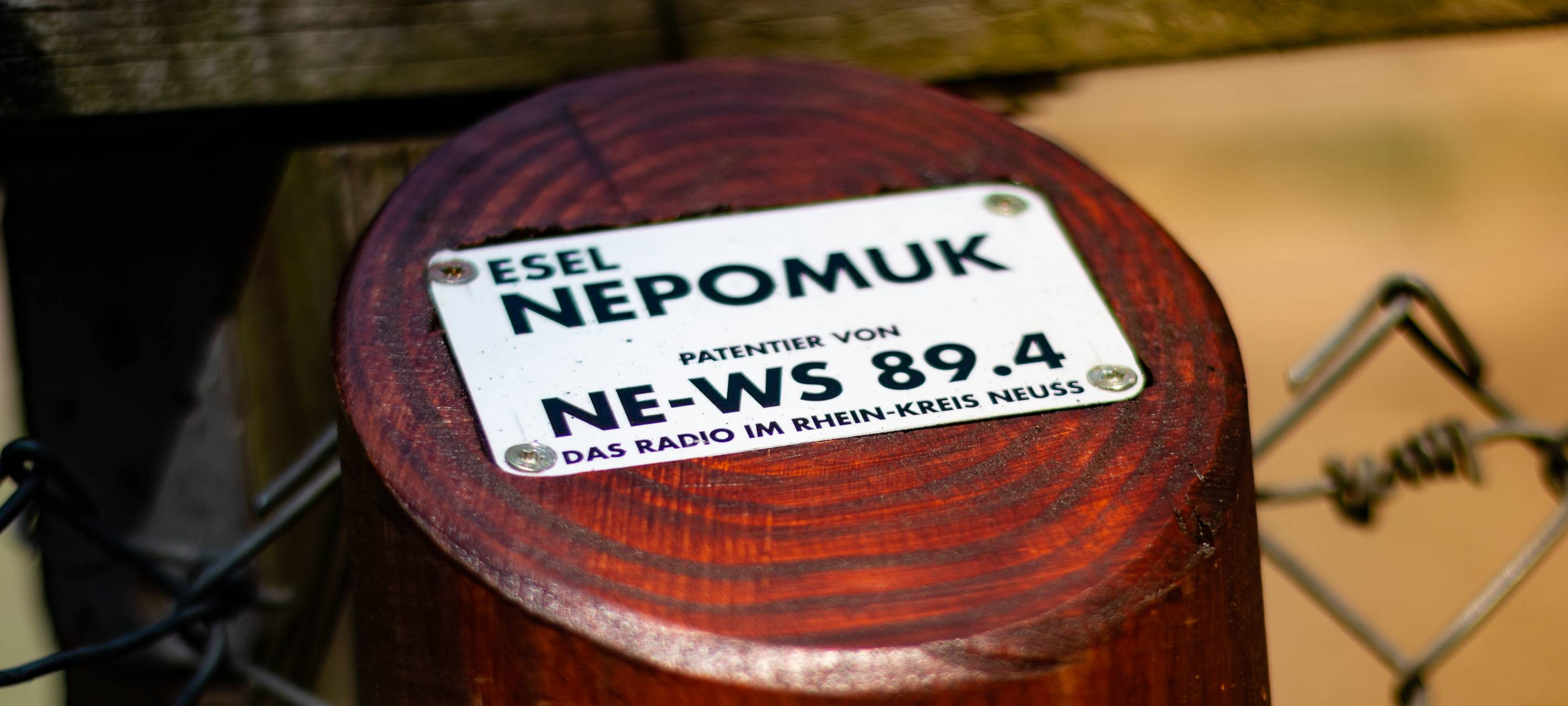 Plakette Esel Nepomuk