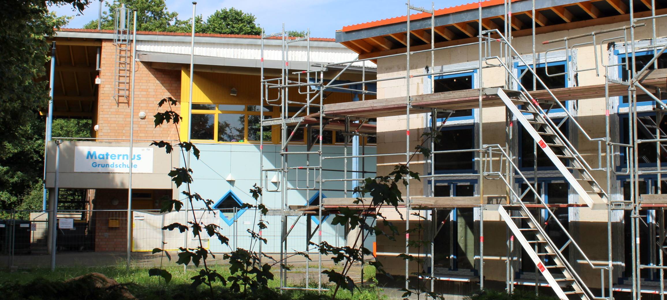 Update: Bauarbeiten an Korschenbroicher Maternus Grundschule