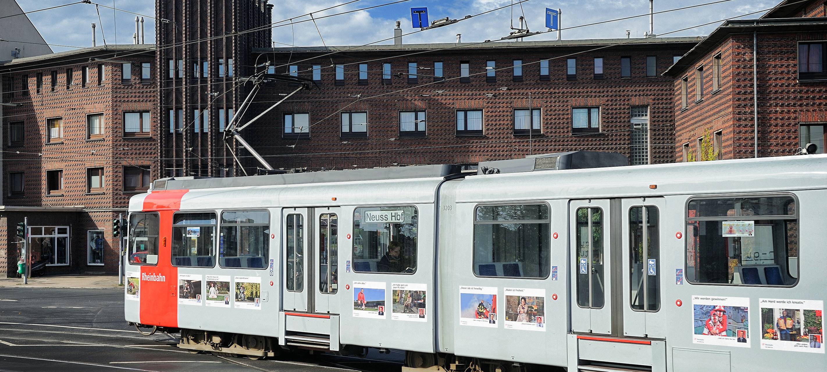 Rheinbahn am Handweiser nach Neuss