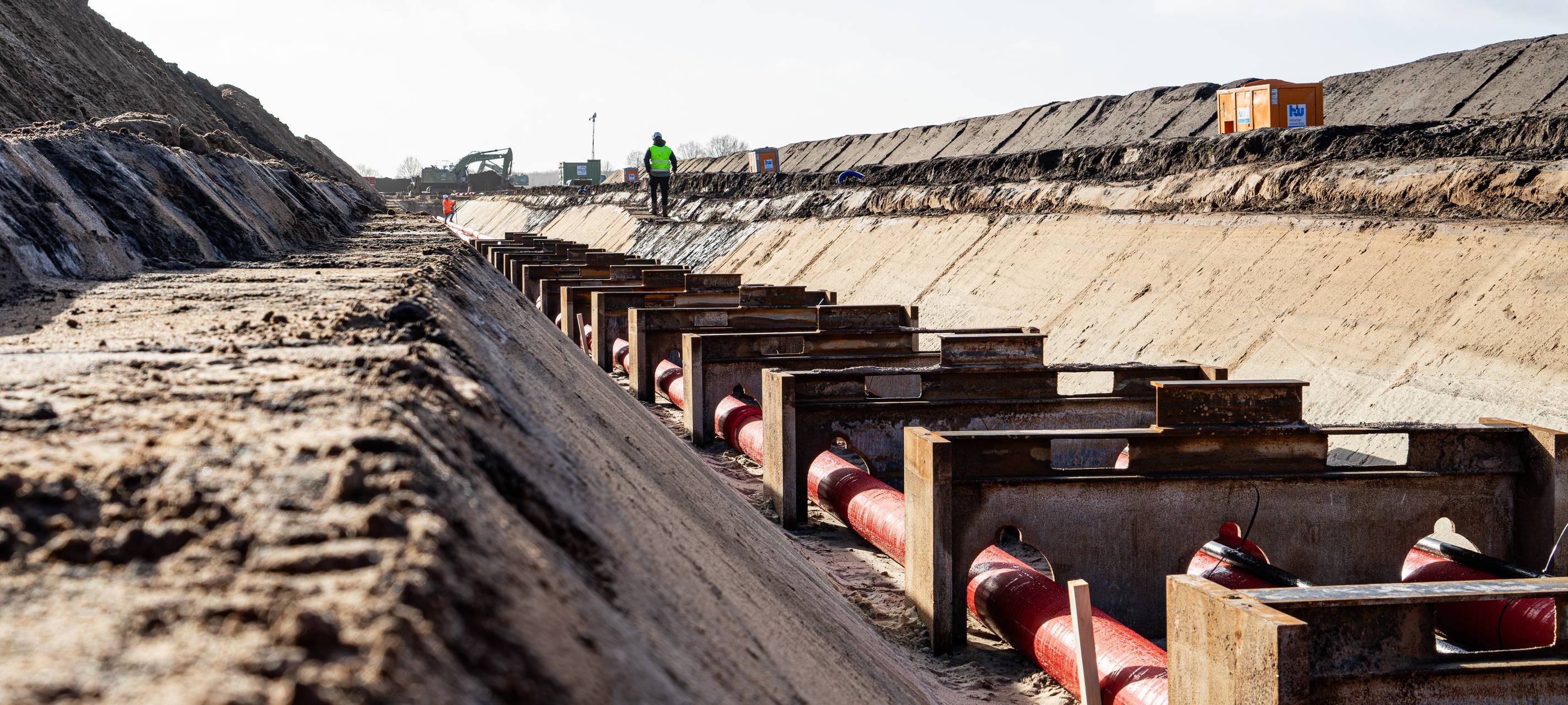 Bau der Stromtrasse A-Nord