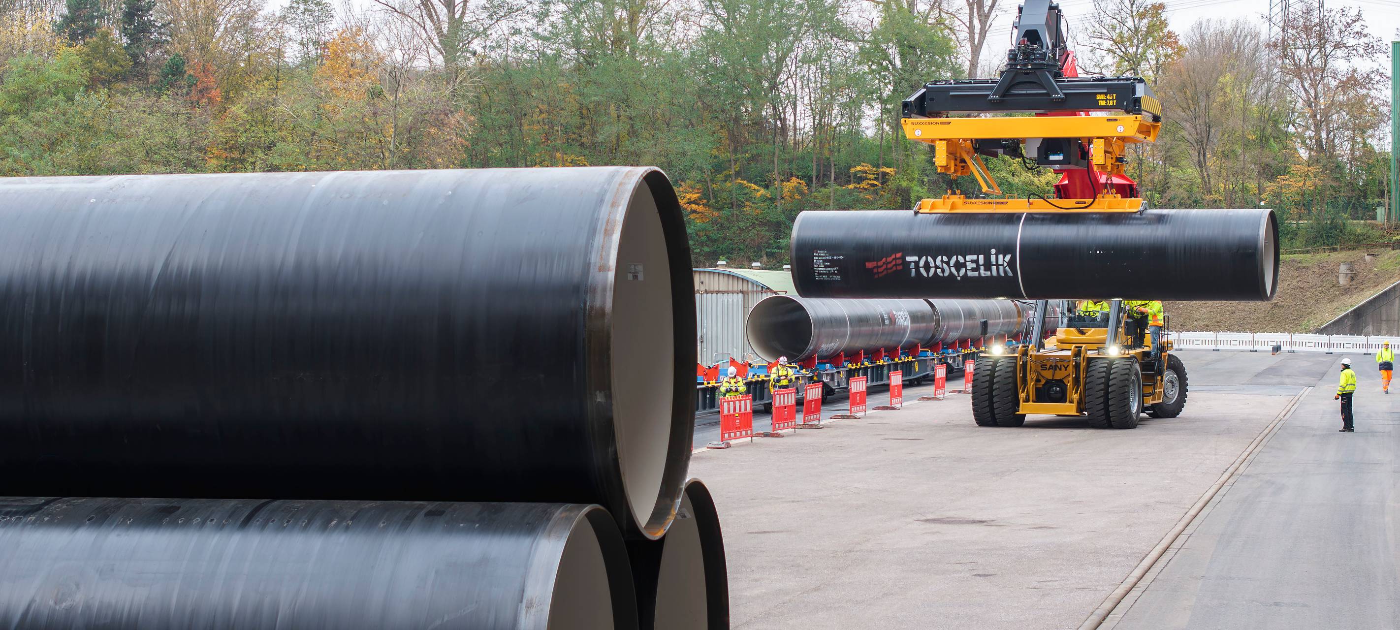 Rheinwasser-Transportleitung kurz vor Baubeginn