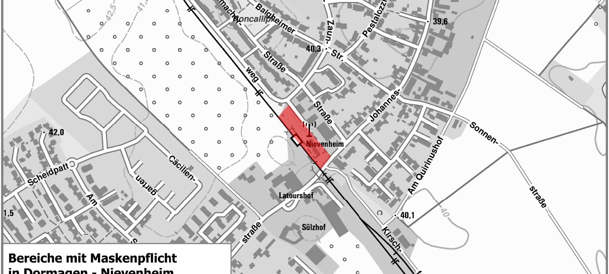 Maskenpflicht in Außenbereichen im Rhein-Kreis Neuss