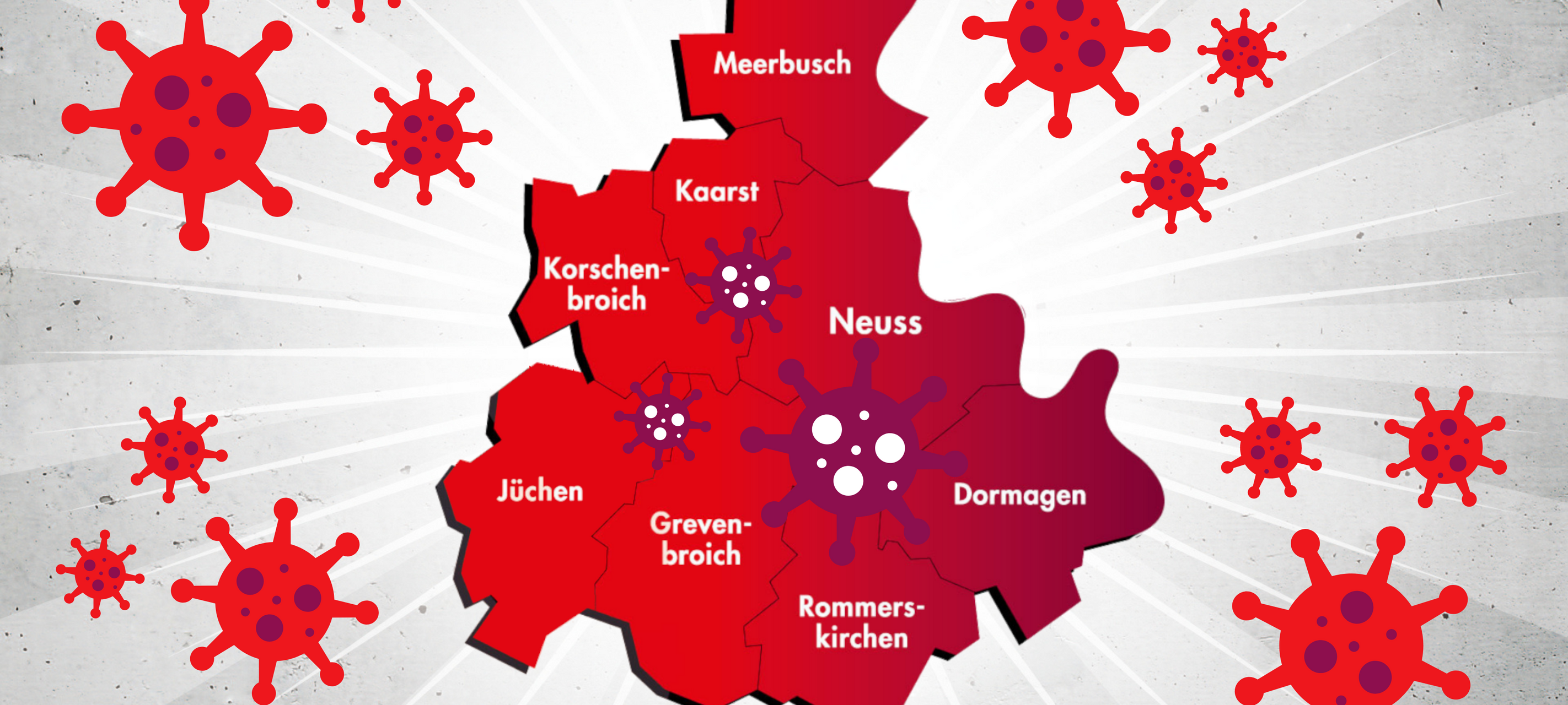 Corona-Zahlen im Rhein-Kreis Neuss sind weiter gesunken