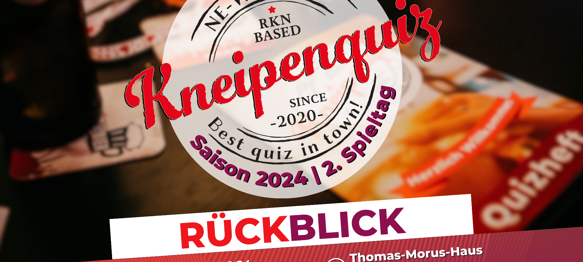 Rückblick: NE-WS 89.4-Kneipenquiz: Saison 24 - Spieltag 2