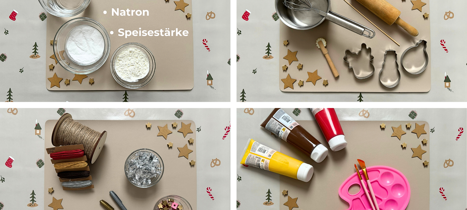 Weihnachtsbaumschmuck basteln: Kaltporzellan-Anhänger - Equipment