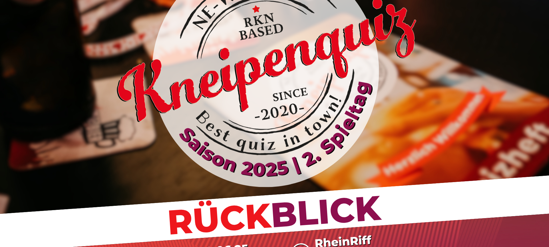 Rückblick: NE-WS 89.4-Kneipenquiz: Saison 2025 - Spieltag 2